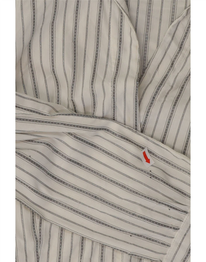 Женская рубашка-пуловер ZARA, маленькая белая полоска