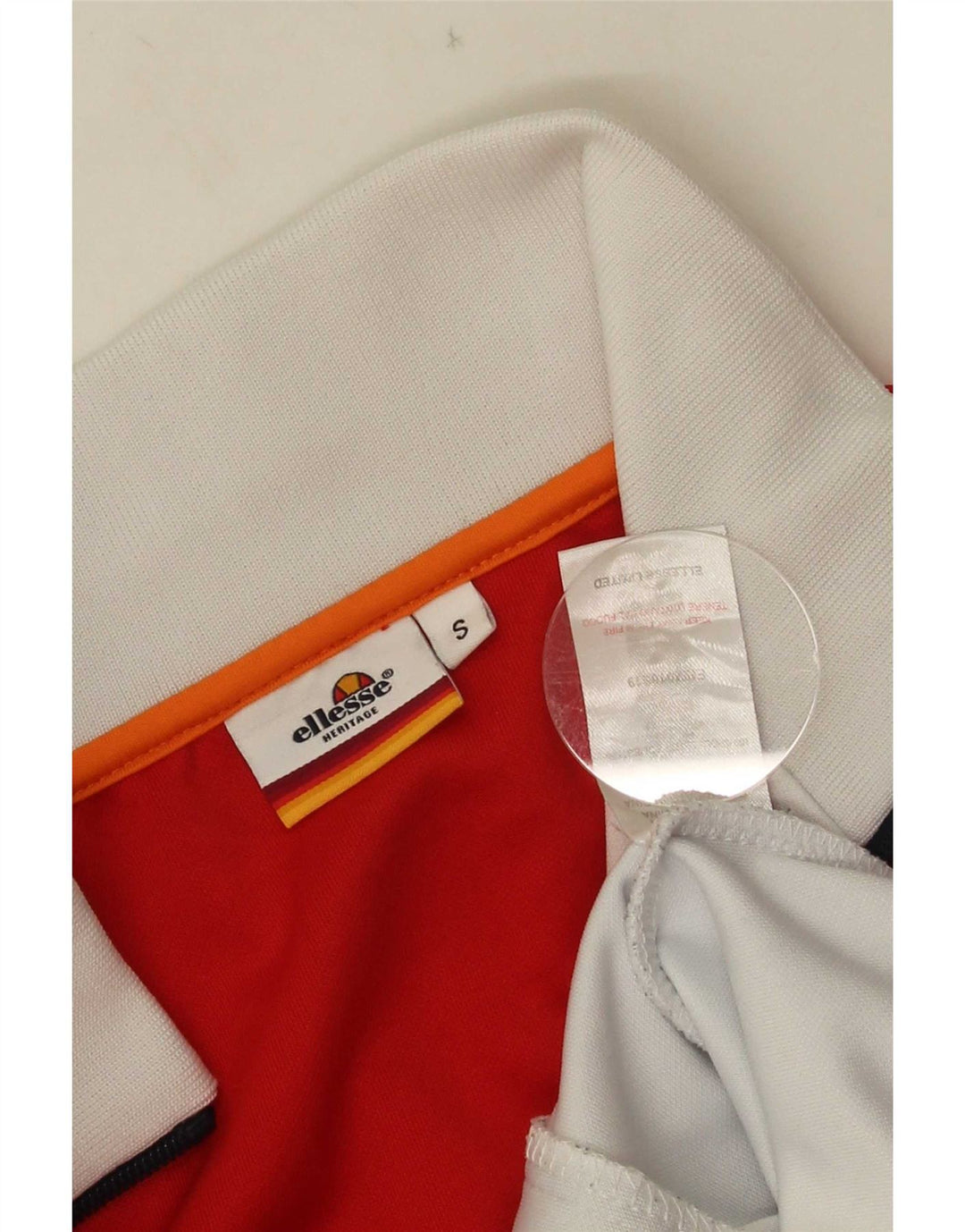 Мужской спортивный костюм Ellesse, верхняя куртка, маленький белый полиэстер с цветными блоками