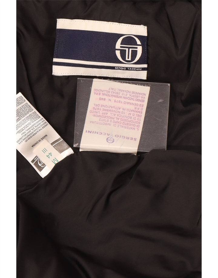 Женская утепленная куртка с капюшоном Sergio Tacchini IT 44, средний черный полиэстер