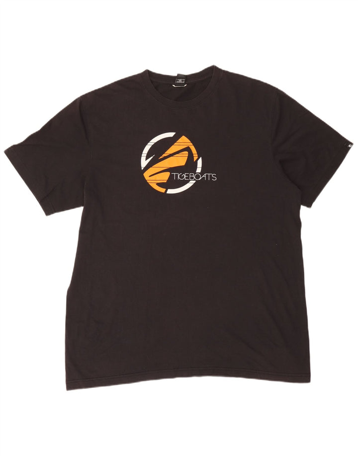 Мужская футболка с рисунком Rip Curl Top XL, черный хлопок