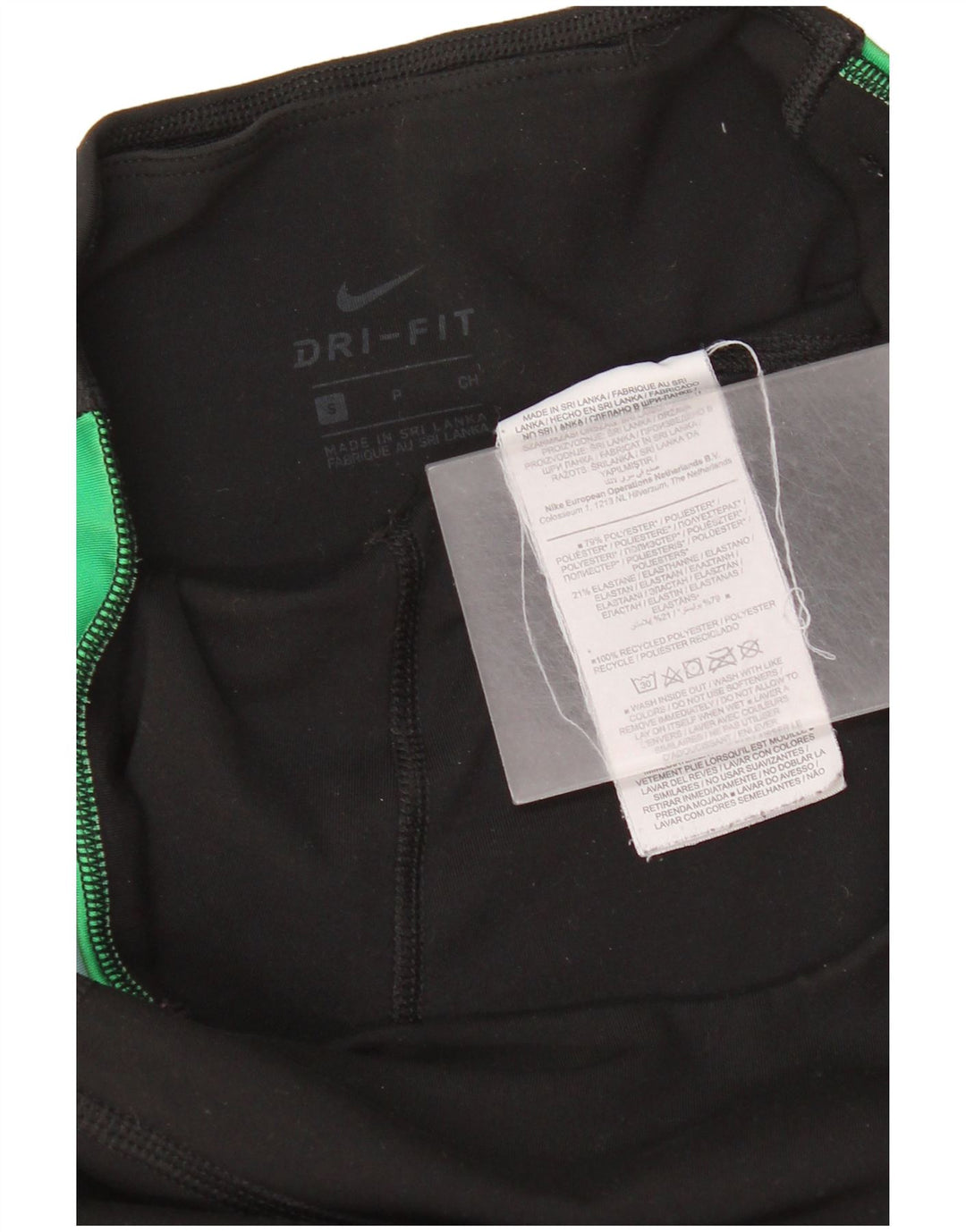 Женские леггинсы с рисунком Nike Dri Fit, маленький полиэстер в черную полоску