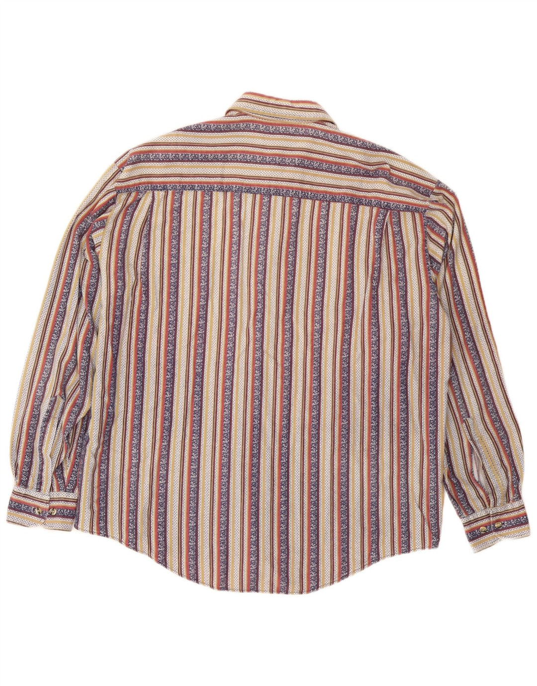 HENRY MORELL Мужская рубашка размер 43/44 XL в разноцветную полоску