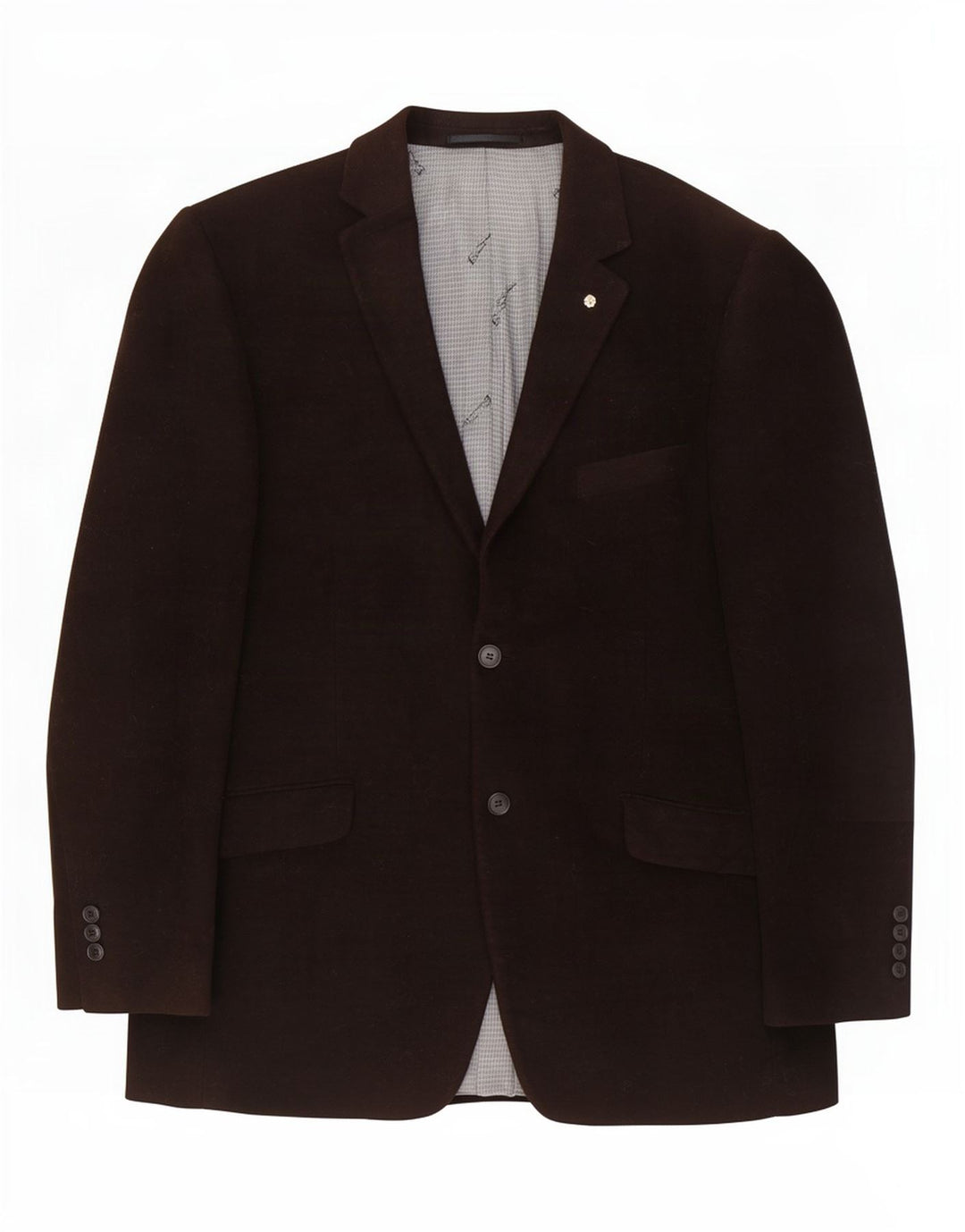 Мужской пиджак Ben Sherman на 2 пуговицах, Великобритания 42 XL, коричневый хлопок