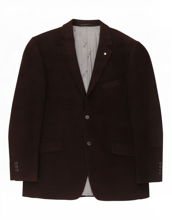 Мужской пиджак Ben Sherman на 2 пуговицах, Великобритания 42 XL, коричневый хлопок