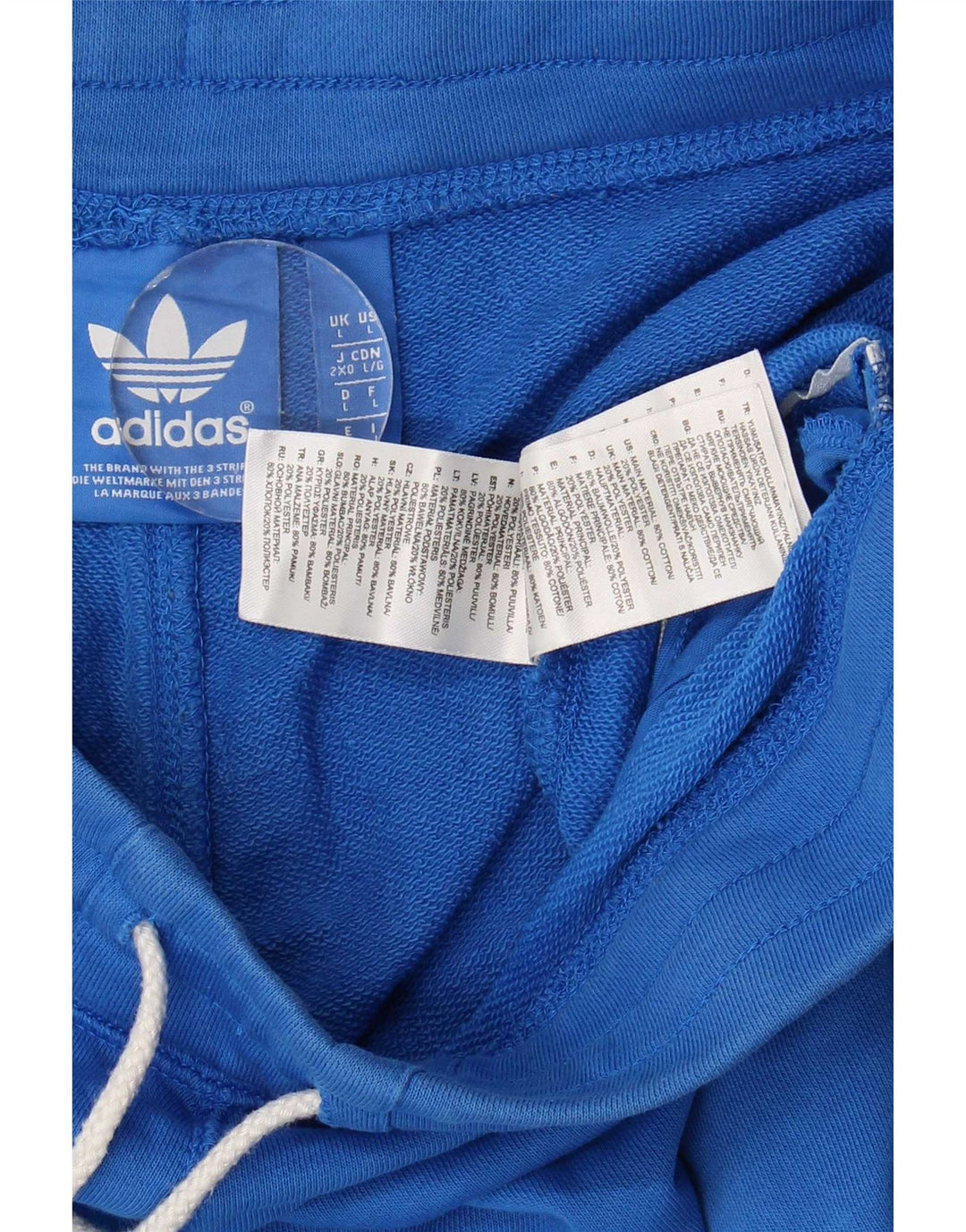 Мужские спортивные шорты Adidas, большие синие, хлопок