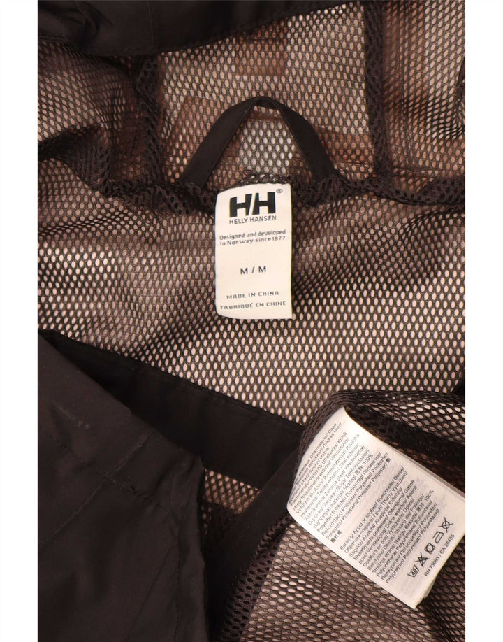 Женская дождевик с капюшоном Helly Hansen UK 14, средний черный полиэстер