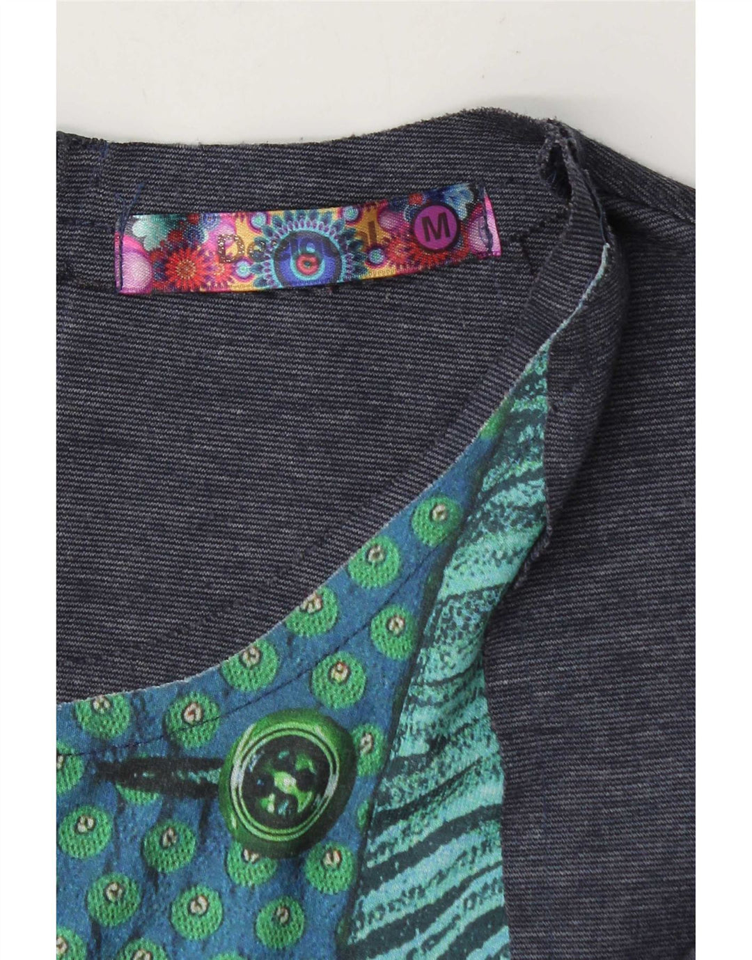 Женское платье-футляр Desigual UK 14, средний синий с геометрическим узором