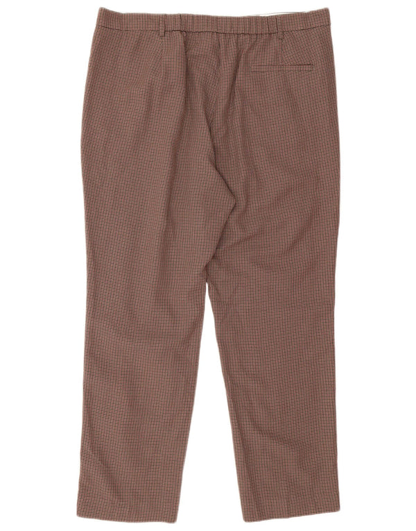 Женские брюки чинос MARKS & SPENCER UK 18 XL W36 L28 красные с узором 