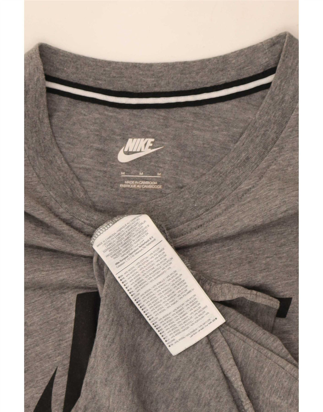 Мужской жилет с рисунком Nike, средний серый хлопок с крапинками