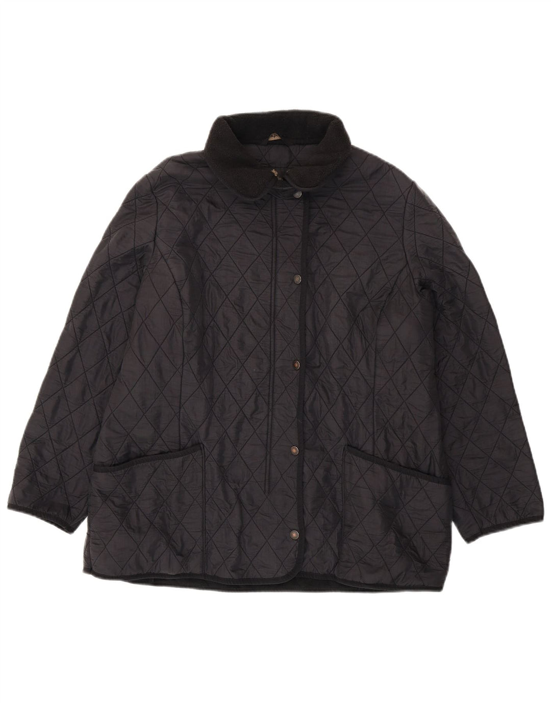 Женская стеганая куртка BARBOUR UK 20 2XL черная из полиамида