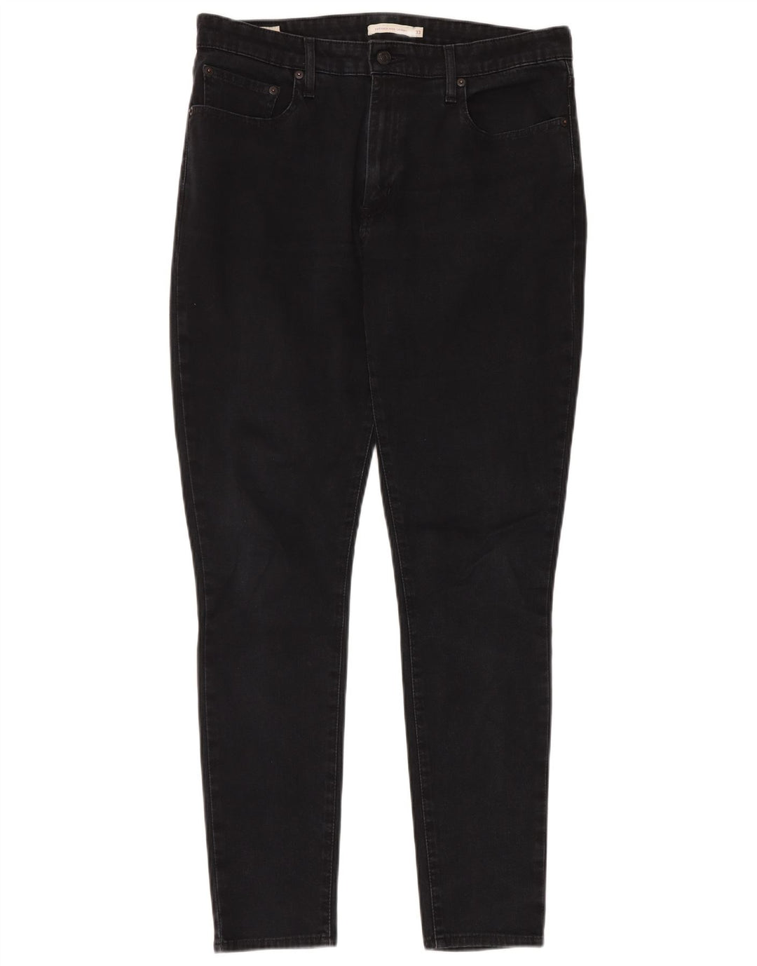 Женские джинсы скинни LEVI'S 721 с высокой посадкой W33 L32, черный хлопок