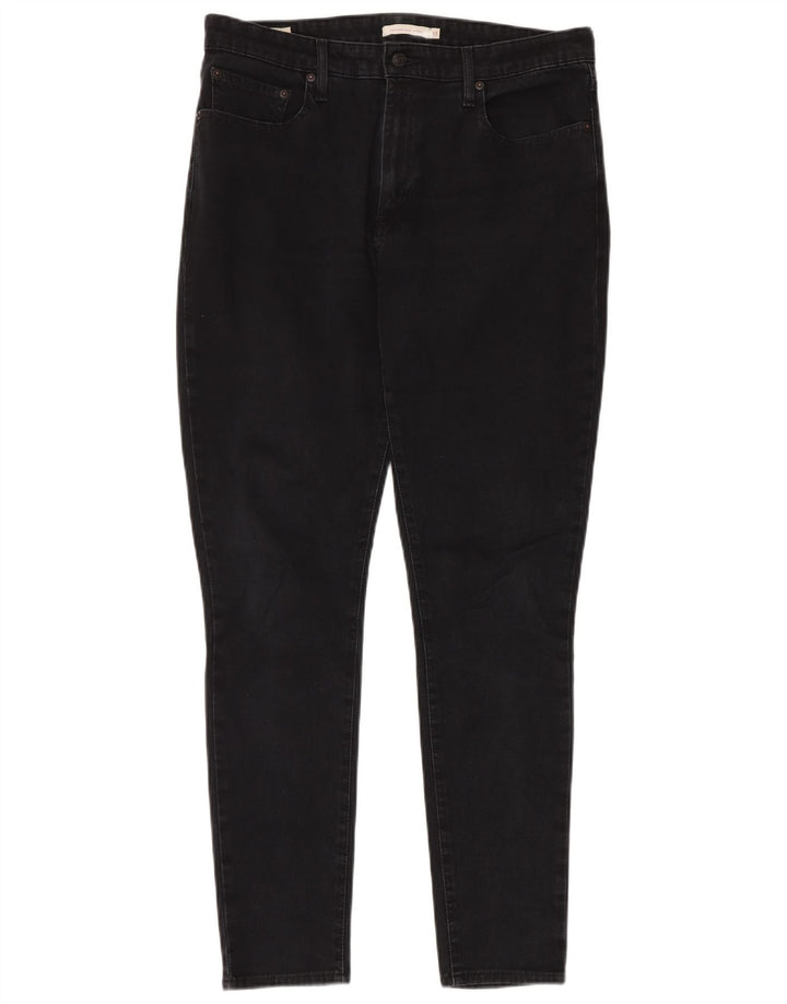 Женские джинсы скинни LEVI'S 721 с высокой посадкой W33 L32, черный хлопок