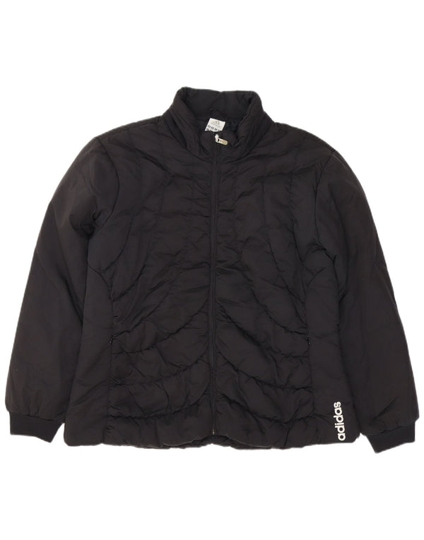 Женская стеганая куртка ADIDAS UK 22 3XL, черный полиэстер