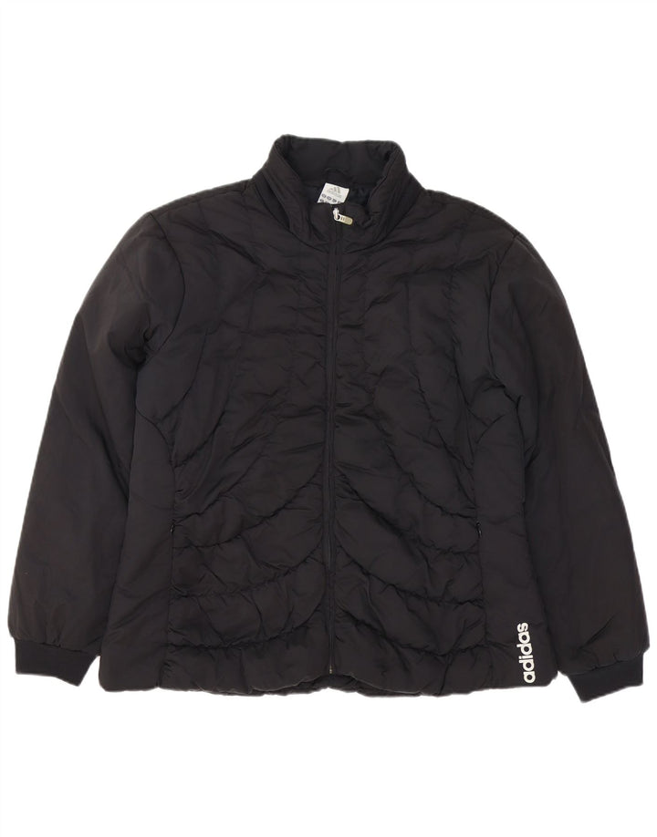 Женская стеганая куртка ADIDAS UK 22 3XL, черный полиэстер