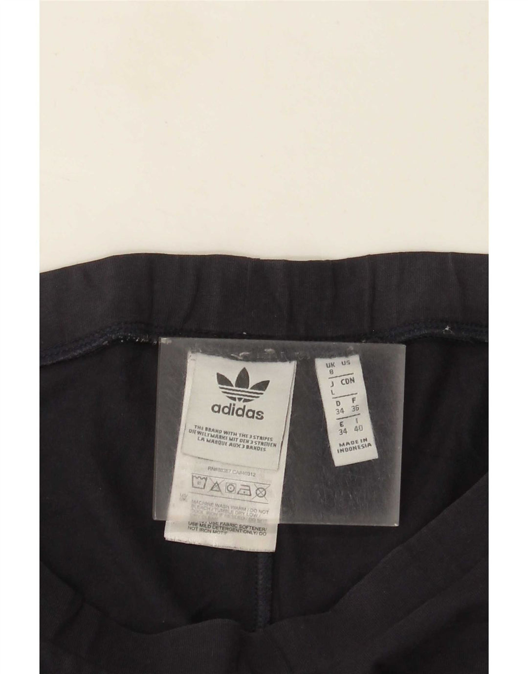 Женские леггинсы Adidas UK 8, маленькие, темно-синие, хлопковые