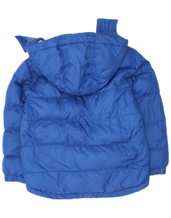 Утепленная куртка Timberland для мальчиков с капюшоном 7-8 лет, синяя, полиэстер