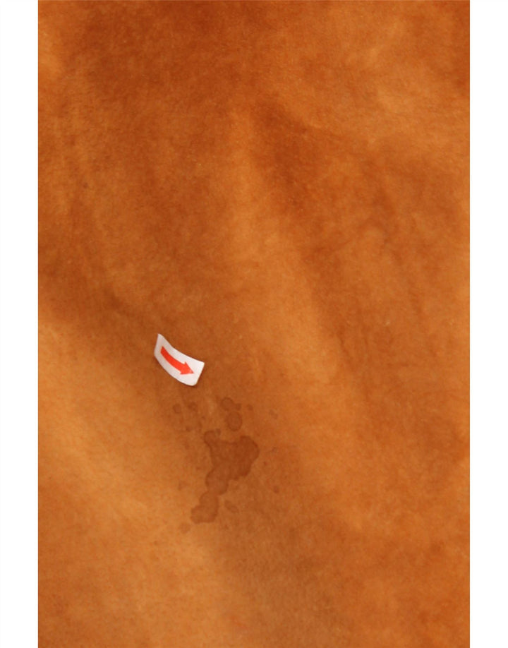 Мужская замшевая куртка VINTAGE EU 54 2XL коричневая кожа