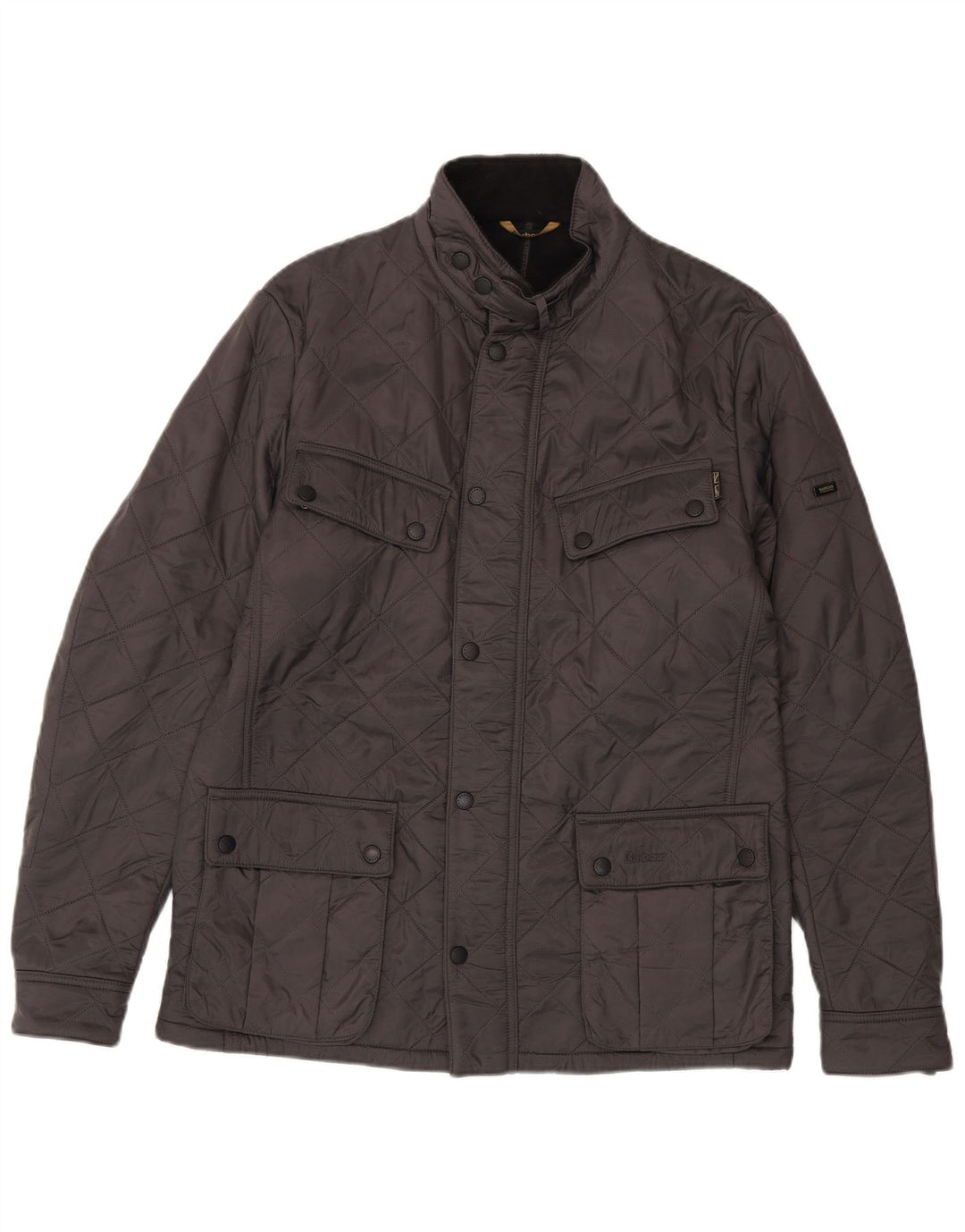 Мужская стеганая куртка Barbour UK 40, большая серая, полиамид