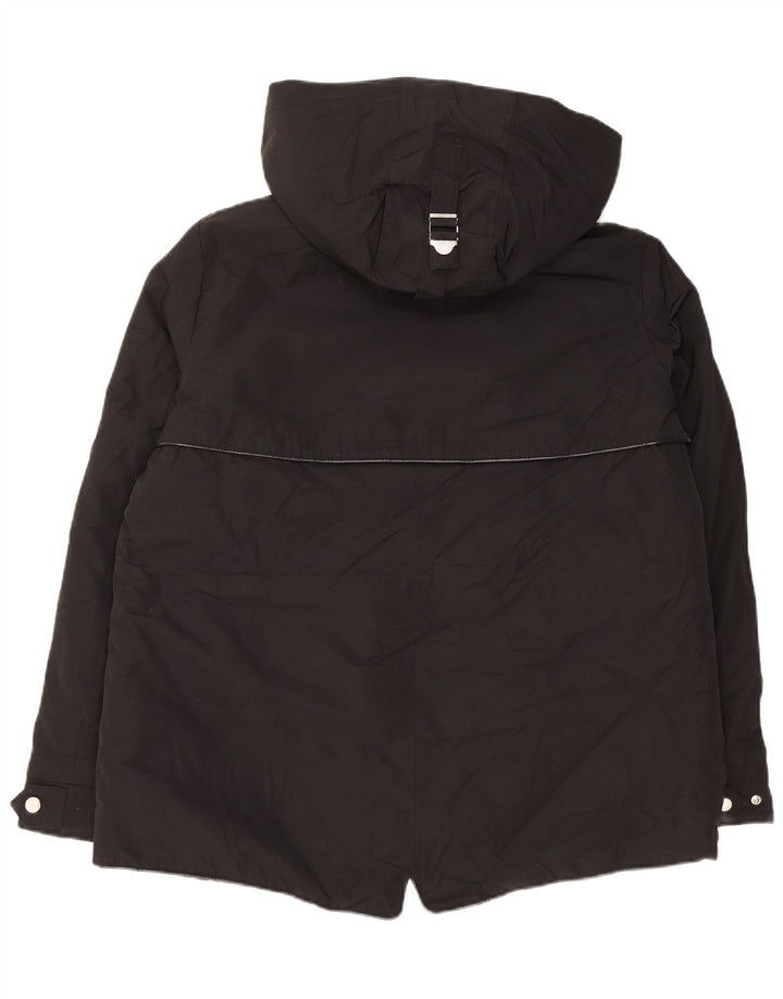 Женская ветровка Zara с капюшоном UK 18 XL, черный полиэстер