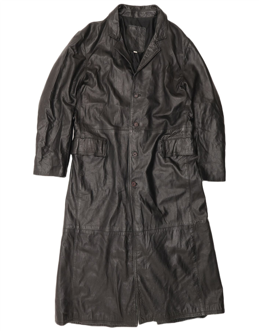 Женское кожаное пальто Wake UK 22 3XL, черное кожаное