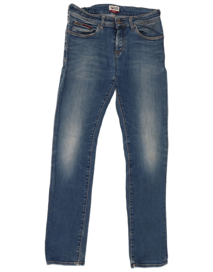 Мужские узкие джинсы Tommy Hilfiger W30 L32, синие, хлопок