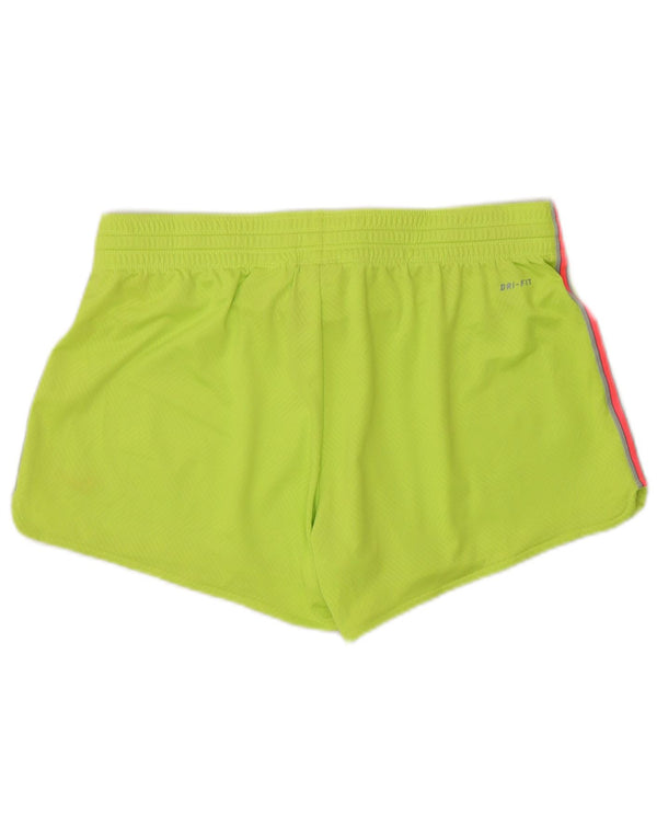 Женские спортивные шорты Nike Dri Fit UK 14, средний зеленый полиэстер