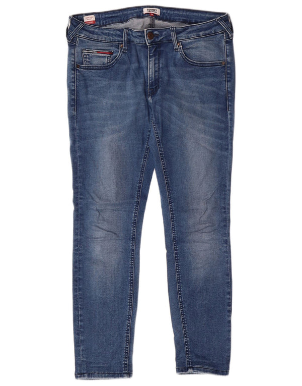 TOMMY HILFIGER Женские джинсы скинни Sophie с низкой талией W31 L27 Синий хлопок