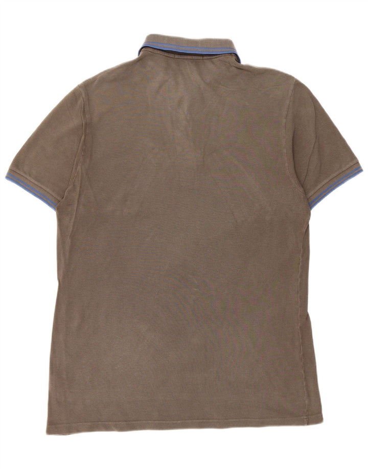 Мужская рубашка-поло FRED PERRY, хлопковая, серого цвета