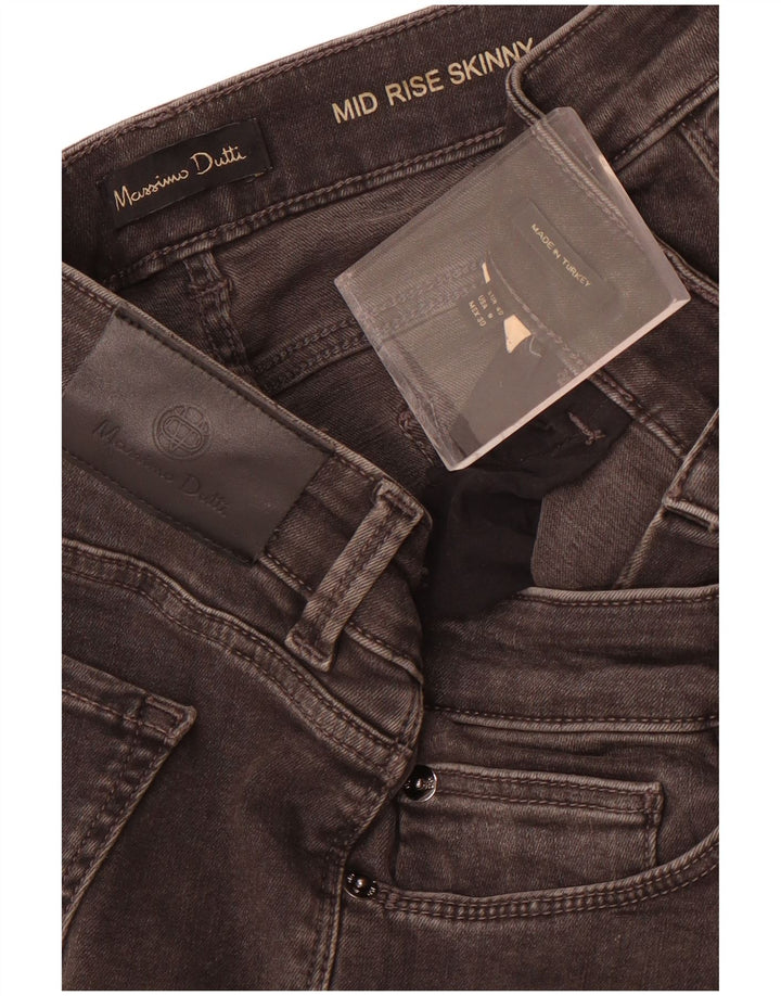 Женские джинсы скинни Massimo Dutti со средней посадкой EU 40 Medium W30 L30 Серые