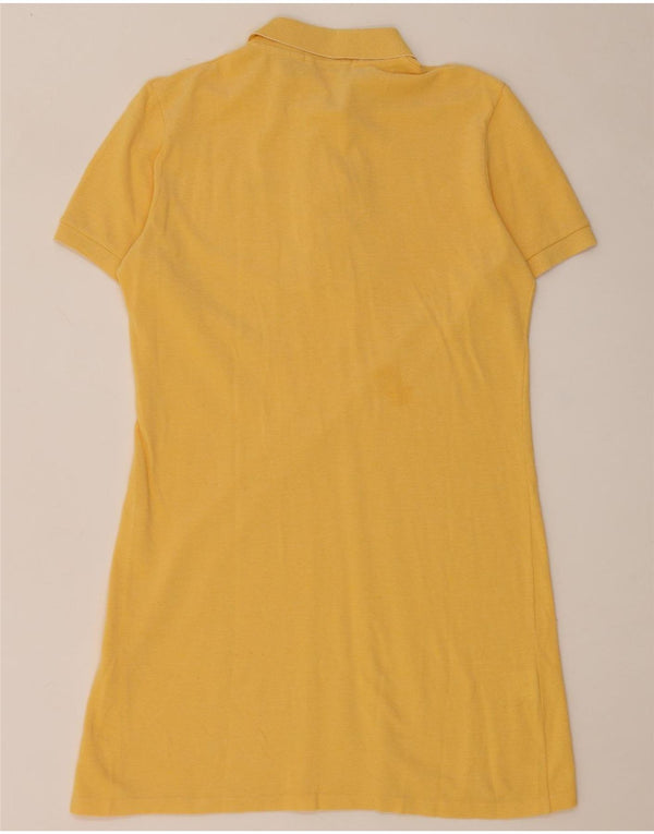 Lacoste Womens Polo Dress Size 40 Medium Yellow Cotton