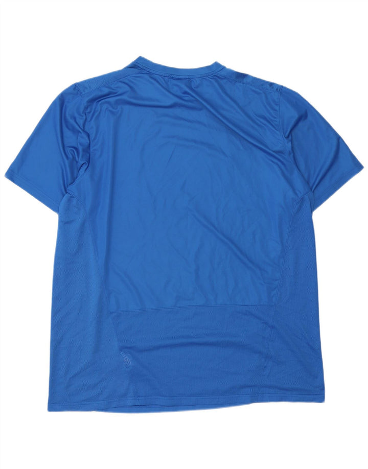 Мужская футболка Nike Top 2XL, синяя, полиэстер, спортивная