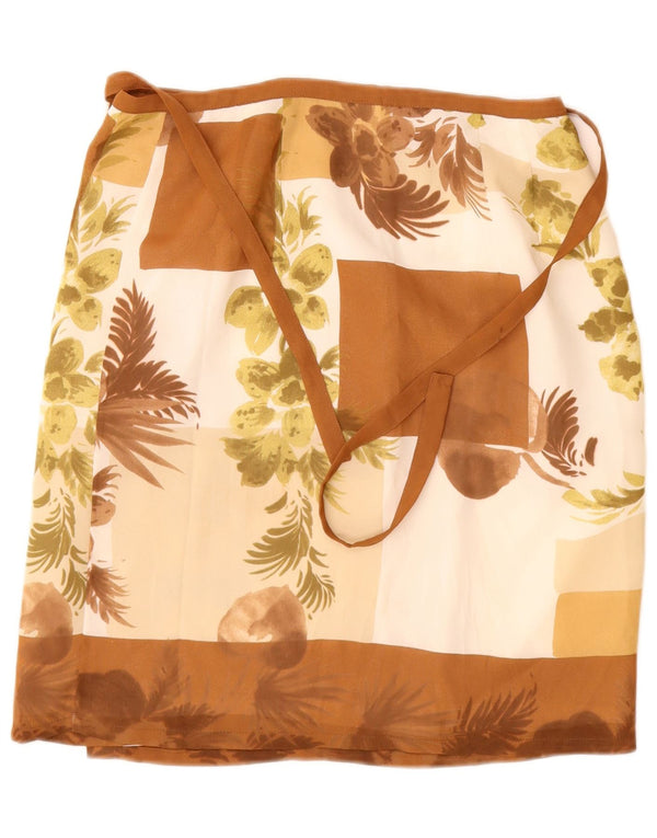 DE PIETRI Женская юбка с запахом W26, маленькая, разноцветная с цветочным принтом