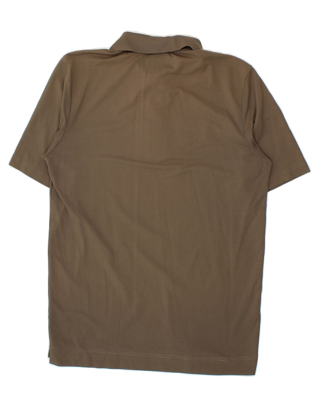 CHERVO Mens Graphic Polo Shirt IT 48 Small Khaki Polyamide Vintage Chervo and Second-Hand Chervo from Messina Hembry 