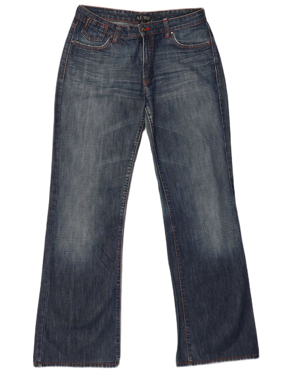 Женские расклешенные джинсы Armani W31 L32 Темно-синие, хлопок
