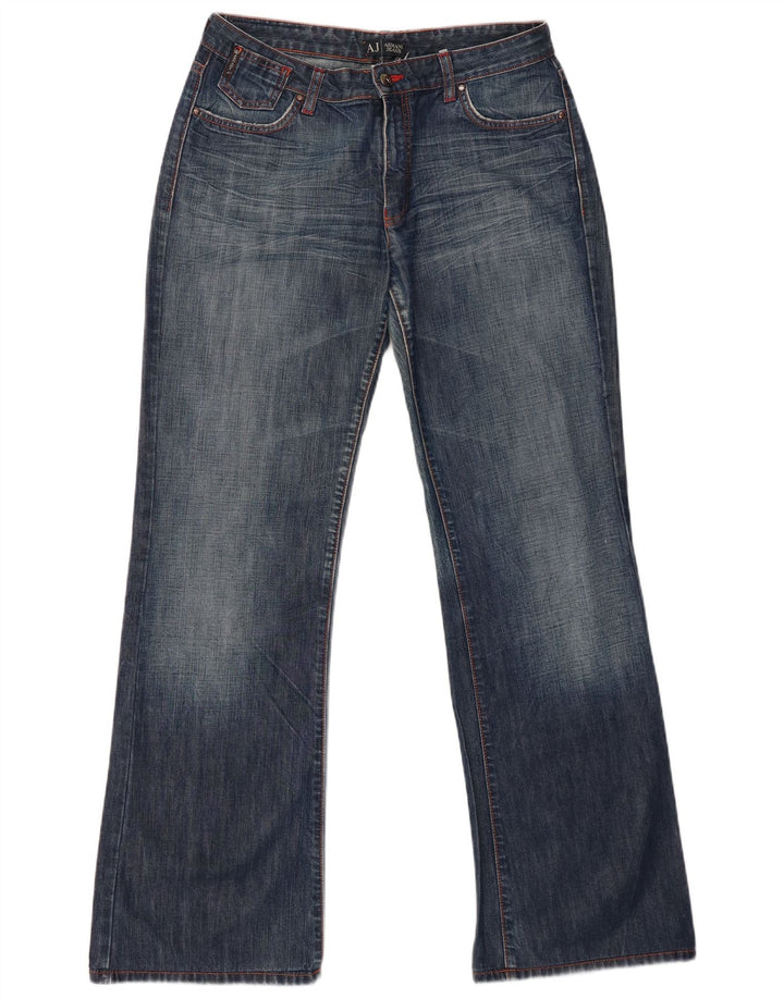 Женские расклешенные джинсы Armani W31 L32 Темно-синие, хлопок