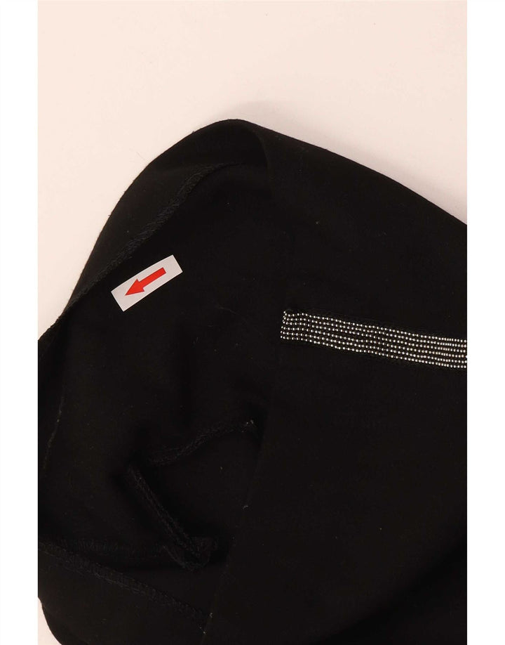 Женские шорты с высокой посадкой Zara XS W24, черный полиэстер