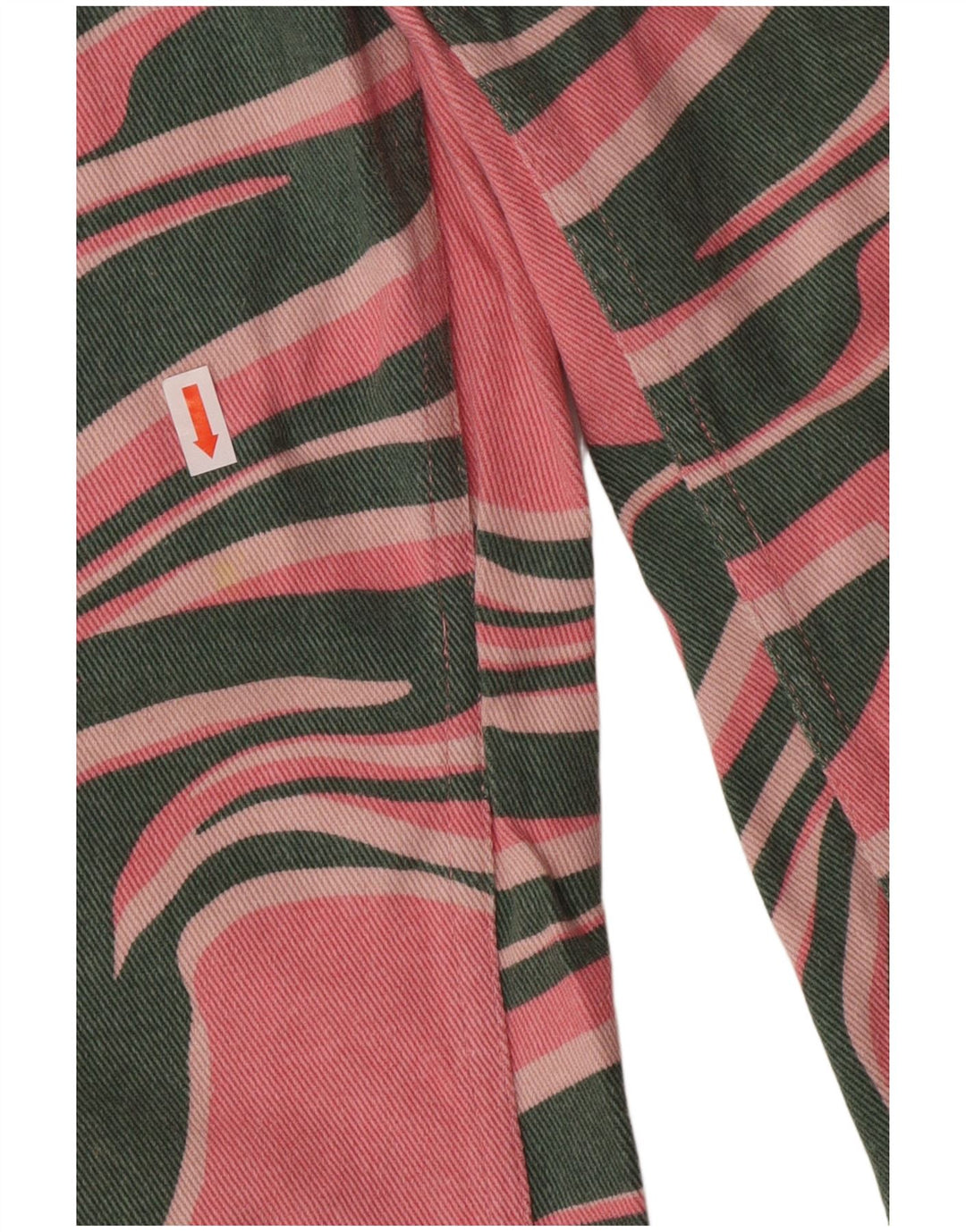 Женские свободные джинсы с высокой талией Lucy & Yak W28 L29, розовый хлопок с животным принтом