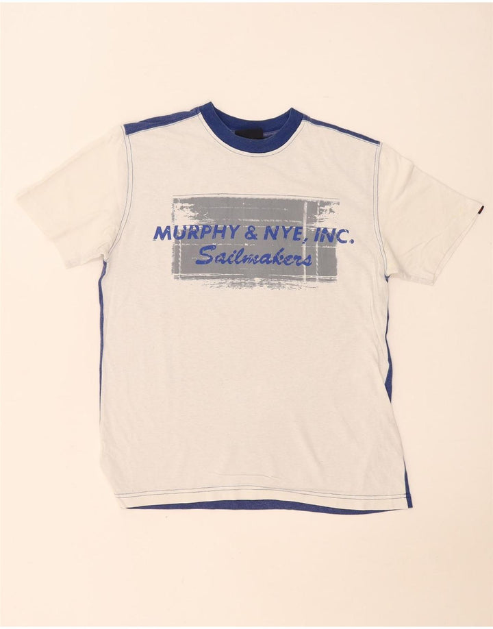 Мужская футболка с рисунком Murphy & Nye, маленький белый хлопок с цветными блоками