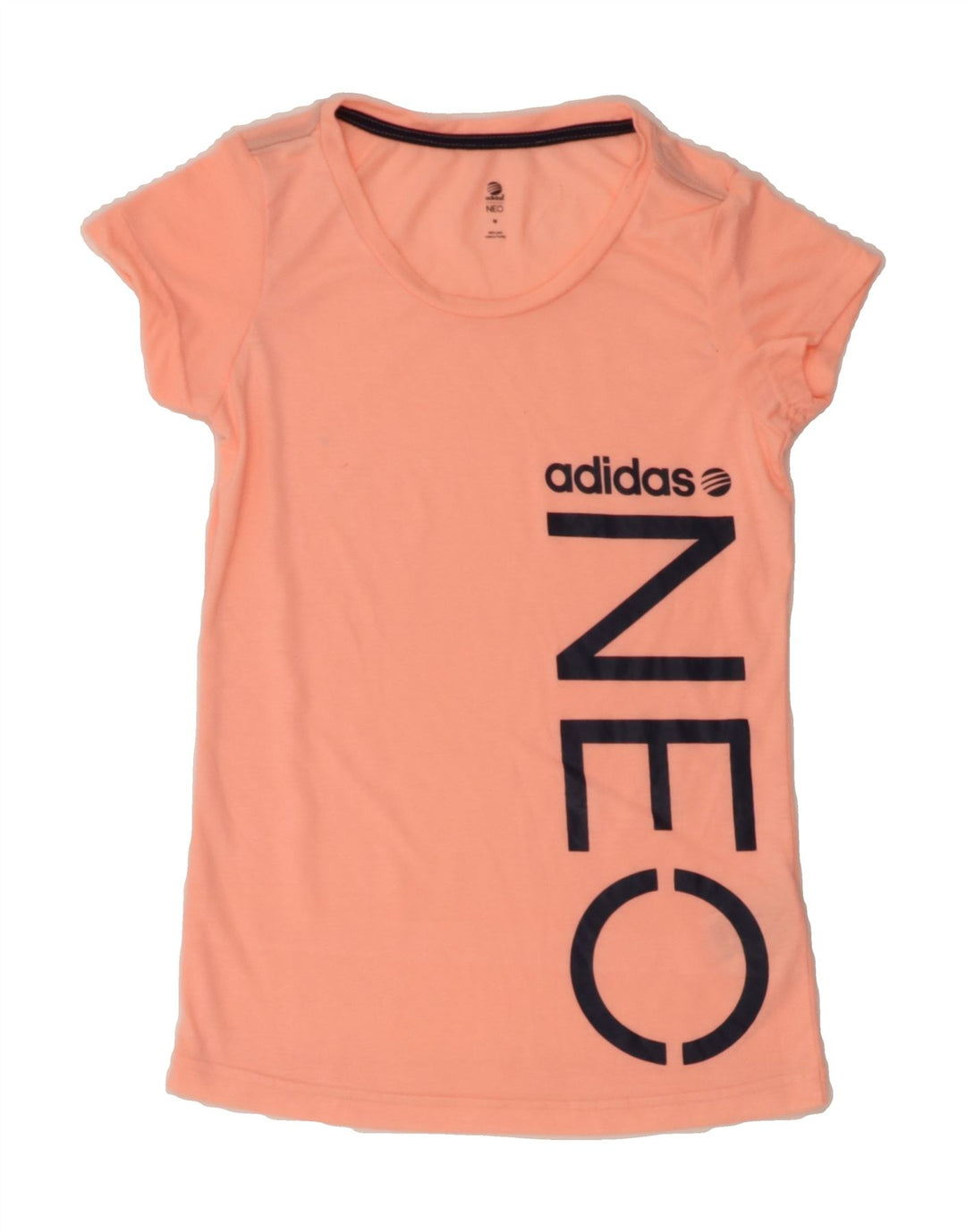 ADIDAS Womens Neo Graphic T-Shirt Top UK 12 Medium Pink Polyester Vintage Adidas and Second-Hand Adidas from Messina Hembry 