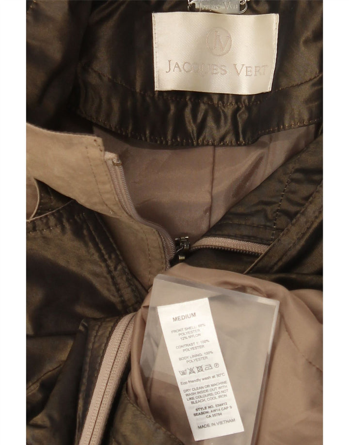 JACQUES VERT Женское пальто UK 14 Средний Бежевый Полиэстер