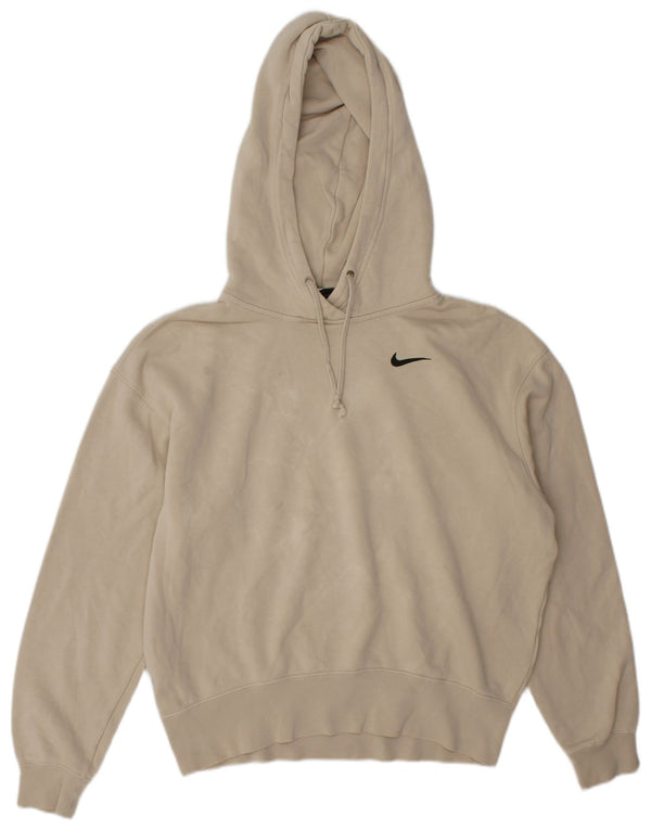 Женский джемпер с капюшоном оверсайз Nike UK 6 XS, бежевый хлопок
