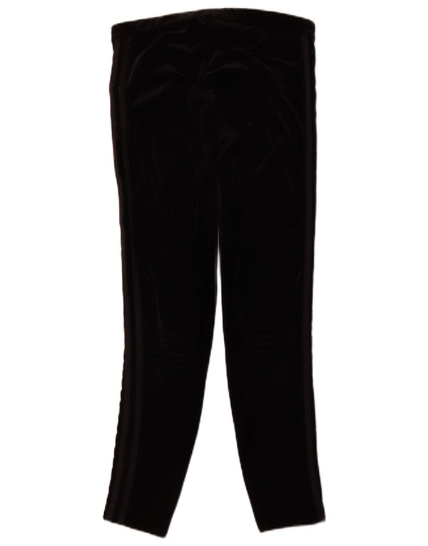 Женские велюровые леггинсы ADIDAS UK 12, средний черный полиэстер