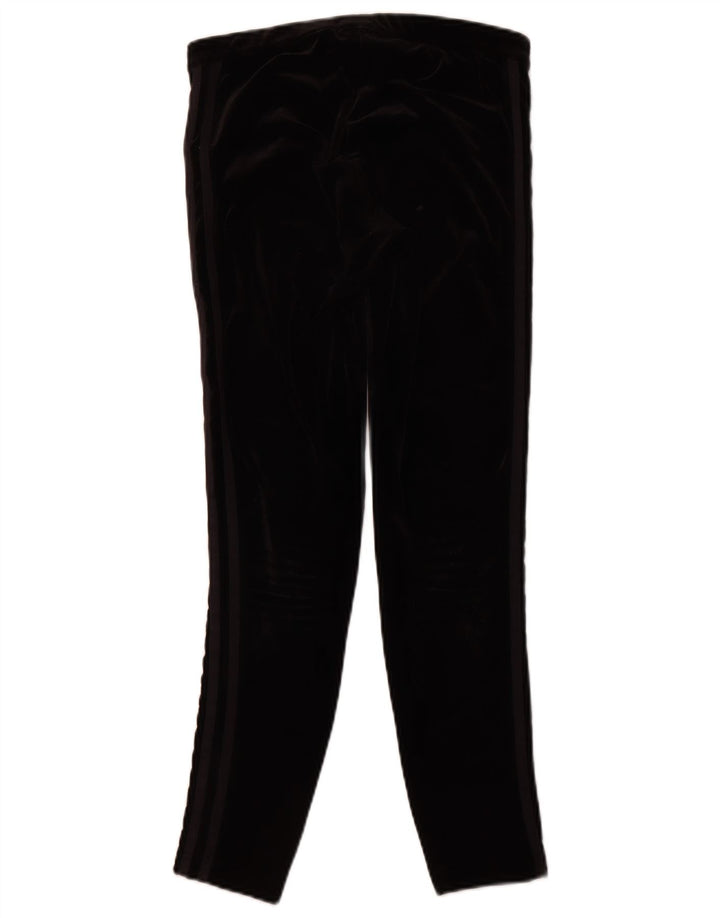 Женские велюровые леггинсы ADIDAS UK 12, средний черный полиэстер
