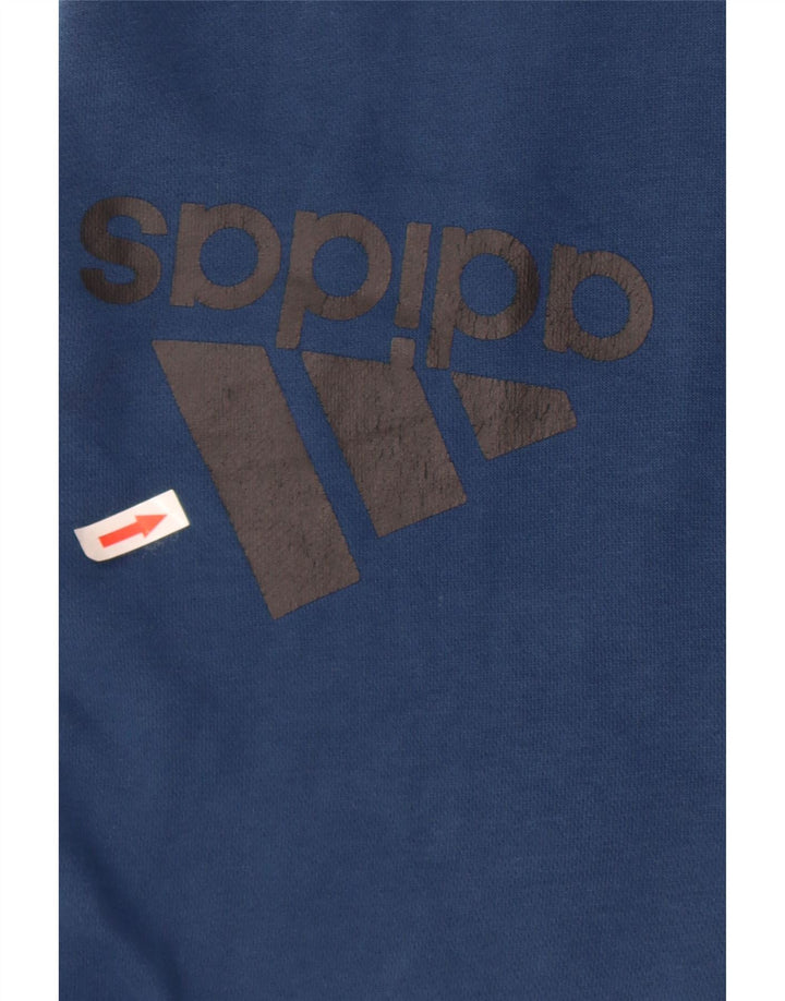 Мужской спортивный костюм Adidas с рисунком, большой синий