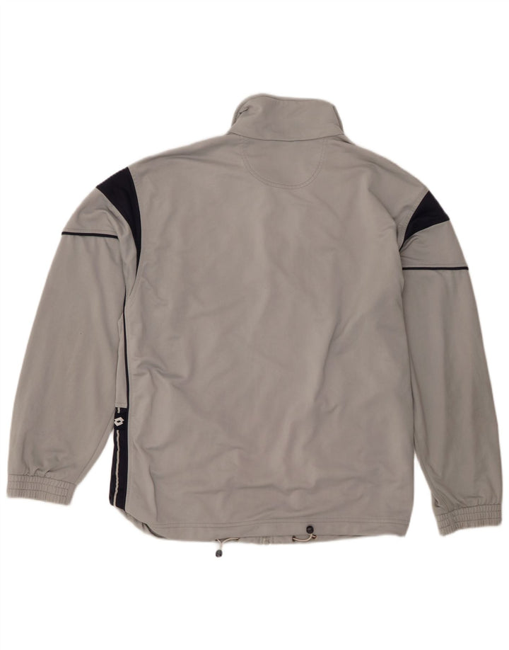 Lotto Мужской спортивный костюм Top Jacket XL Серый с цветными блоками