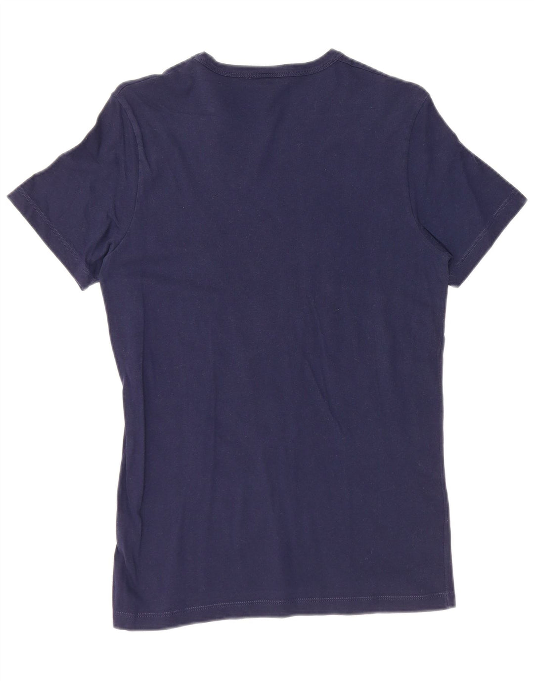 Женская футболка BENETTON с рисунком арахиса, топ UK 10, маленький размер, темно-синий, хлопок