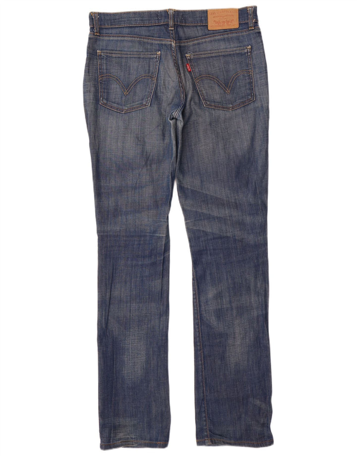 Женские прямые джинсы Levi's 528 W32 L34 синие, хлопок