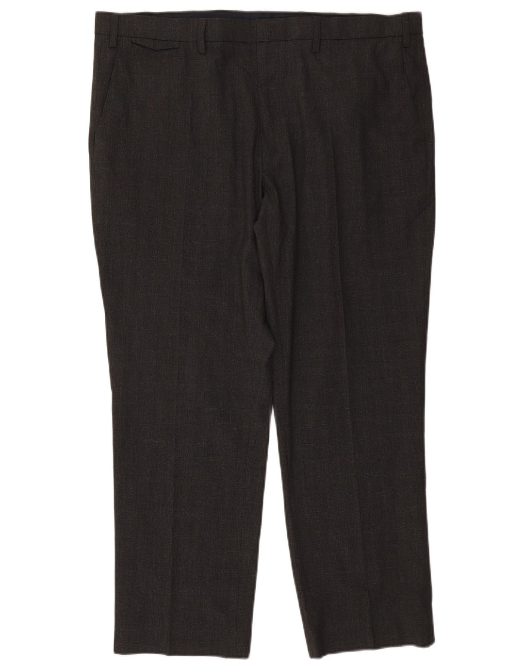 Мужские брюки-чиносы MARKS & SPENCER стандартного кроя W40 L28, серый полиэстер