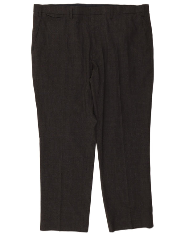 Мужские брюки-чиносы MARKS & SPENCER стандартного кроя W40 L28, серый полиэстер