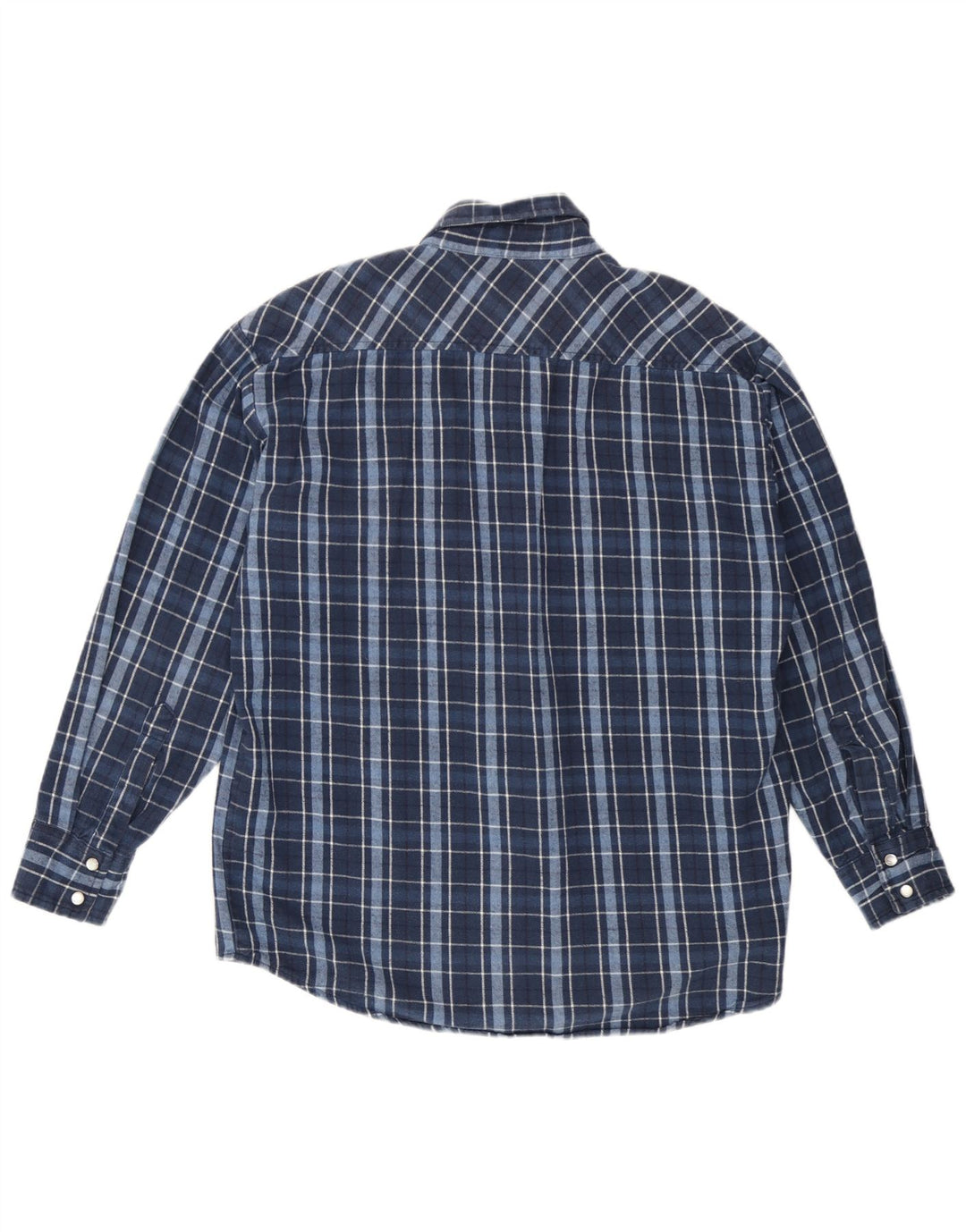 Мужская фланелевая рубашка Dickies темно-синяя в клетку среднего размера